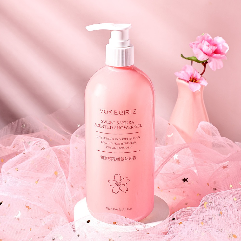 Perfume Fragrance Shower Gel - جل الاستحمام العطري بزهر الكرز الحلو،