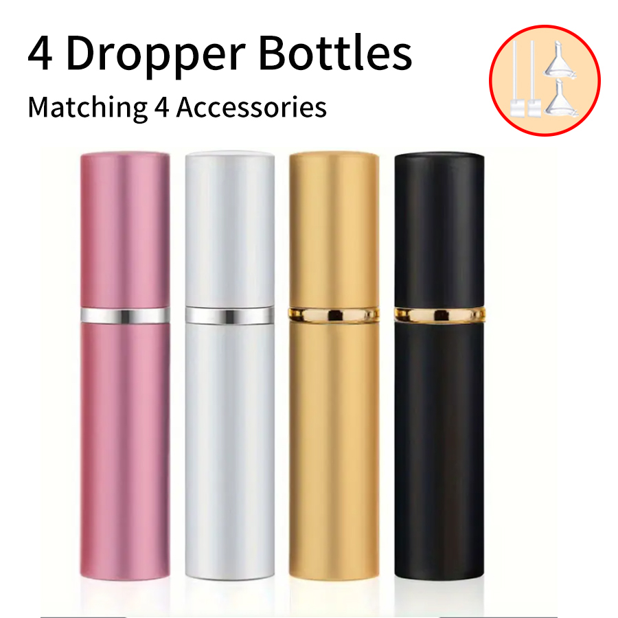 Oud Perfume Spray - 4 قطع + 4 ملحقات رذاذ
