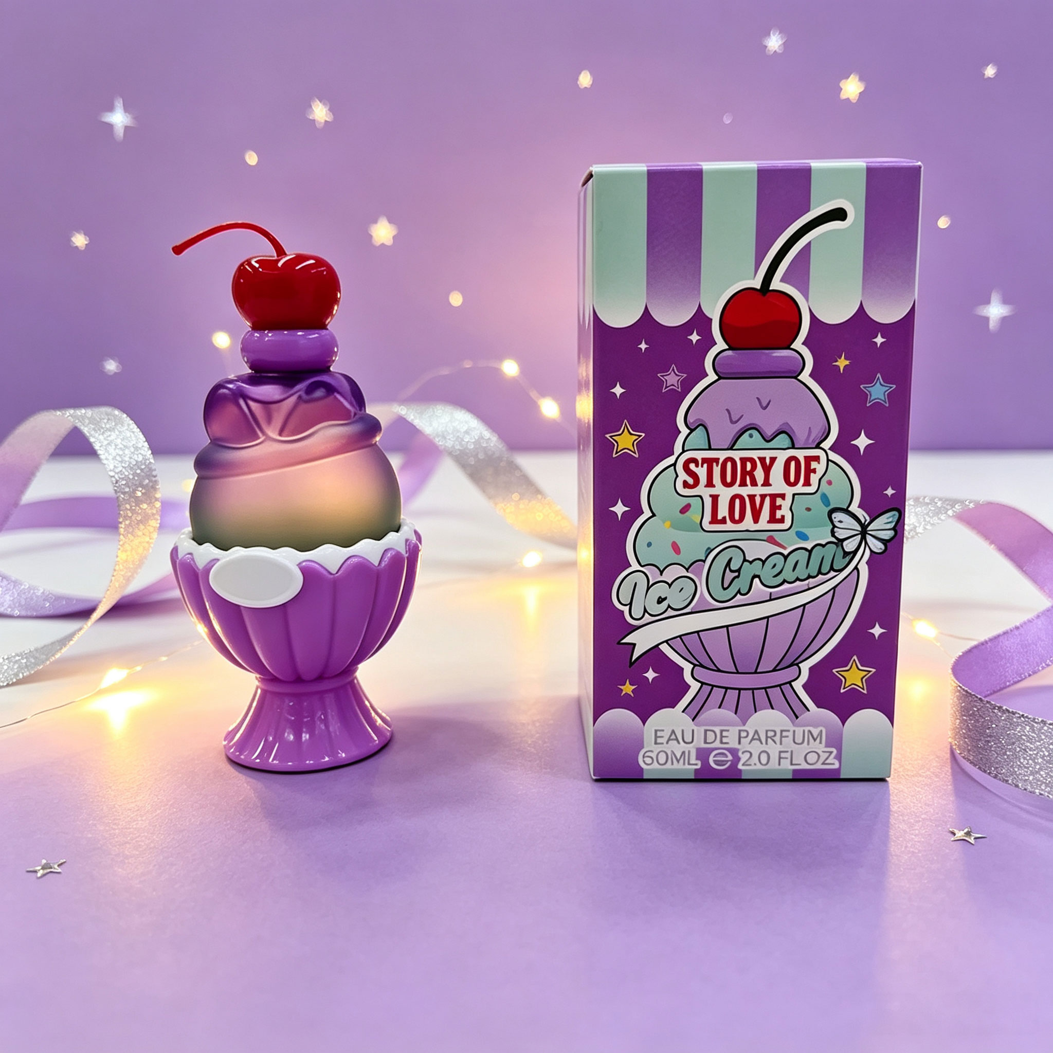 عطر على شكل آيس كريم لطيف 60 م - مراجعة Perfume Fragrance Bottle وسعره