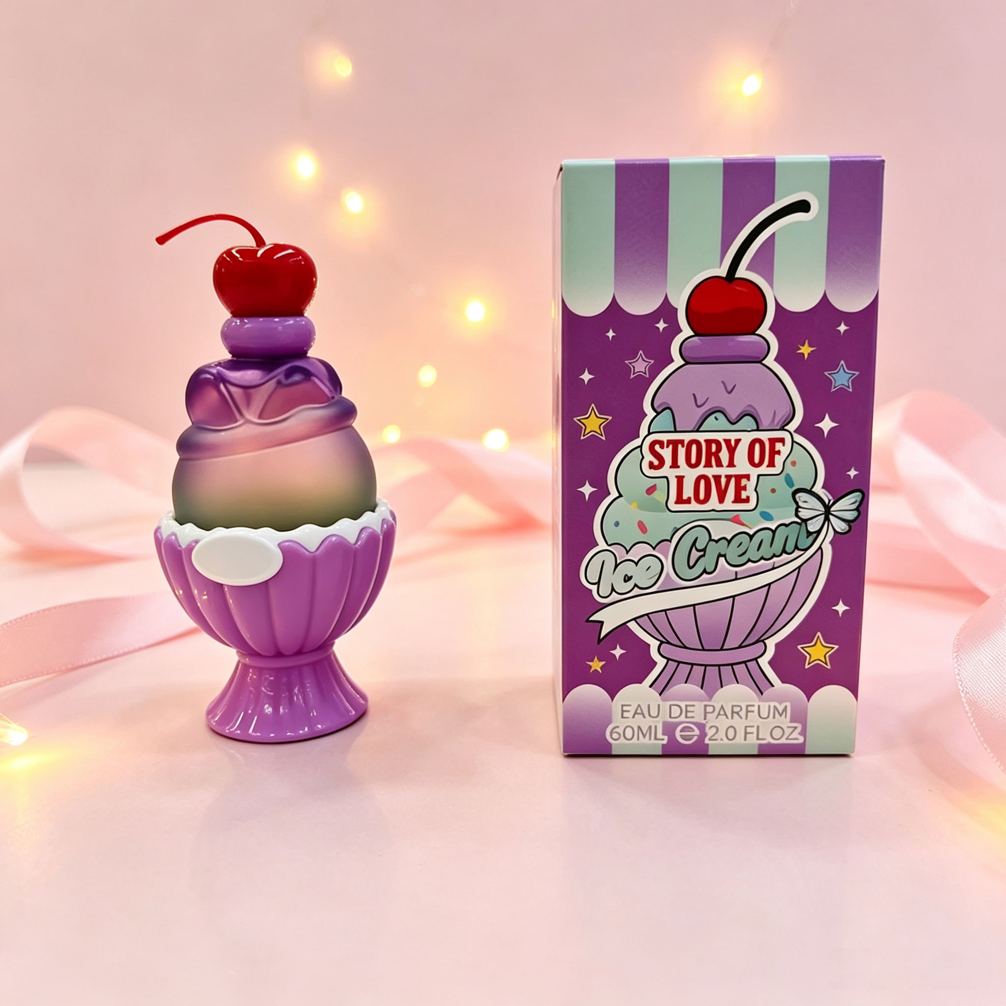 عطر على شكل آيس كريم لطيف 60 م - مراجعة Perfume Fragrance Bottle وسعره